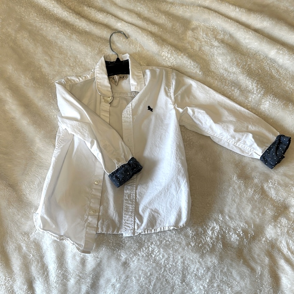 White tobbler boy shirt - 4-5 Y